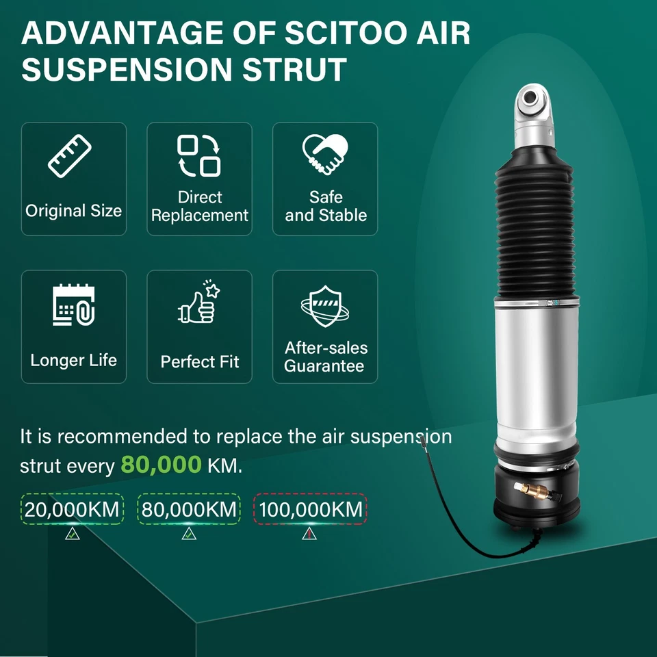 Rear Pair Air Suspension Struts For BMW E65 E66 745i 750i 745Li 750Li 760Li EDC - Image 3 of 4