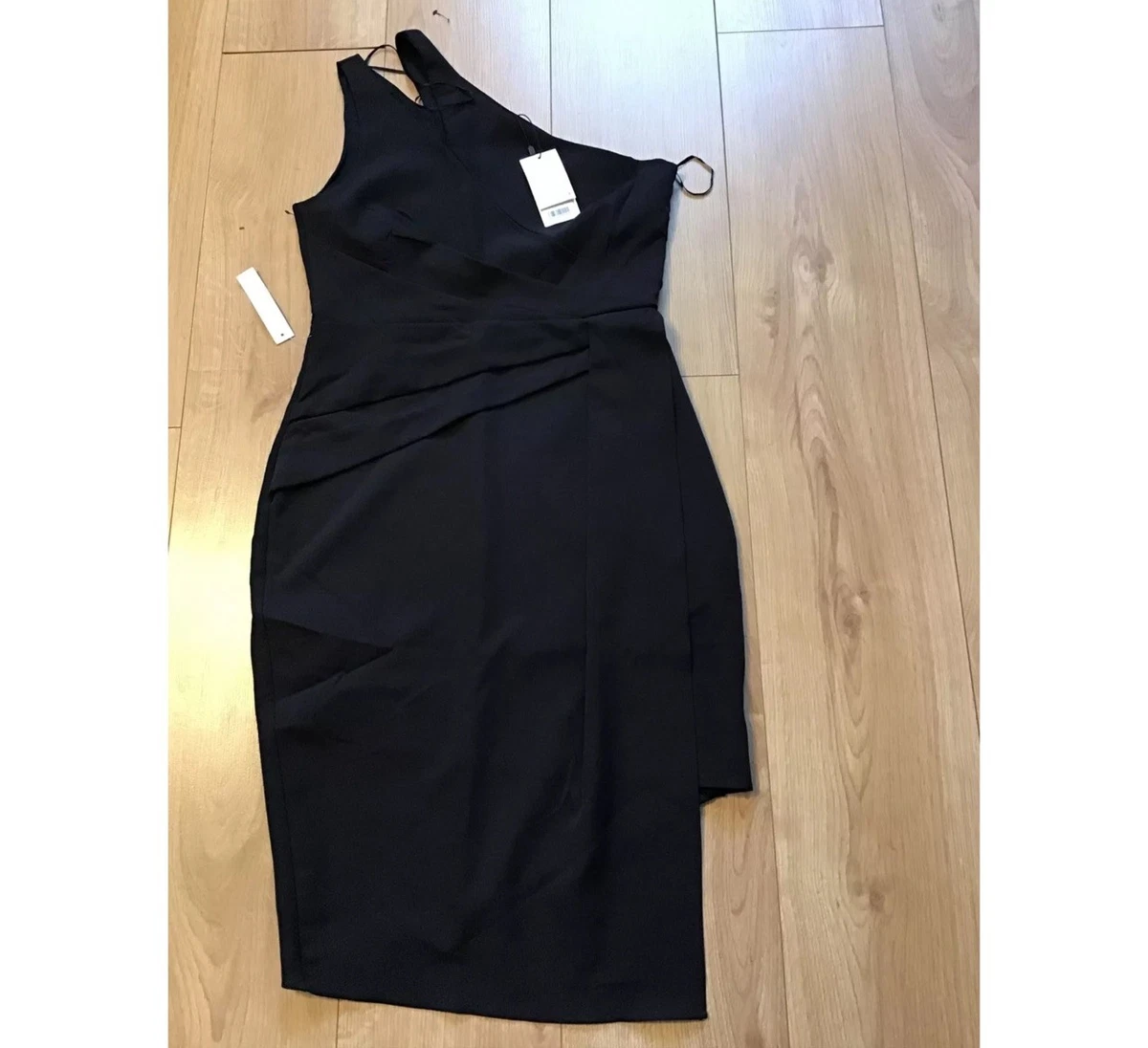 lipsy one shoulder pleated asymmetric midi dress Pontee One Shoulder Pleated Midi Dress