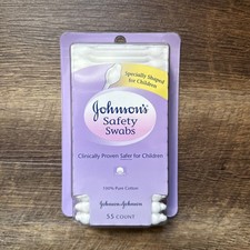 Johnson's Safety Swabs 55 Count - Specially Shaped for Children