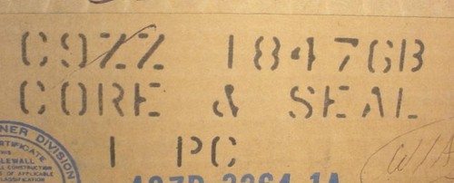 NOS C9ZZ-18476B Heater Core and Seal 67-73 Ford Mustang Mercury Cougar