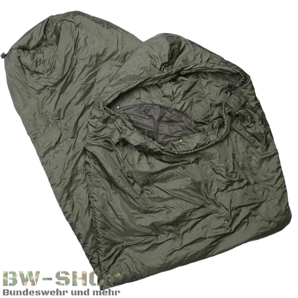 ORIGINAL DUTCH ARMY SLEEPING BAG DEFENCE TROPICS + STUFF SACK NL OUTDOOR