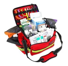 Lightning X Mid-Sized First Responder EMT Bag | LXMB25 | Fully Stocked w/ 240+ F
