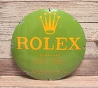 Vintage Rolex Watches Porcelain Enamel Metal Sign Submariner