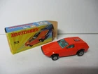 Matchbox Lesney Superfast SF53 Tanzara- orange, GREEN WINDOWS, boxed