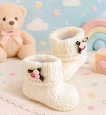 Hand Knitted Baby Booties Crochet Baby Shoes ...