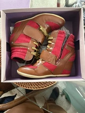 Vintage Y2K Women's Isabel Marant Style Wedge High Top Sneakers Size EU 38