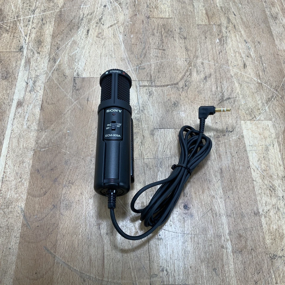 Sony ECM-909A tragbares Stereo kondensator Mikrofon Walkman Tasche - Bild 4 von 4