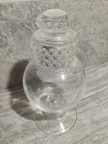 12' Vtg PHARMACY DAKOTA TIFFEN Style APOTHECARY 1900'S CANDY JAR W/LID Heinz