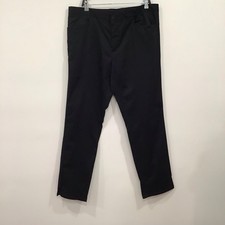 CALVIN KLEIN Mens BLACK DRESS PANTS Straight Fit 38 X 32 Corp Office Work Wear
