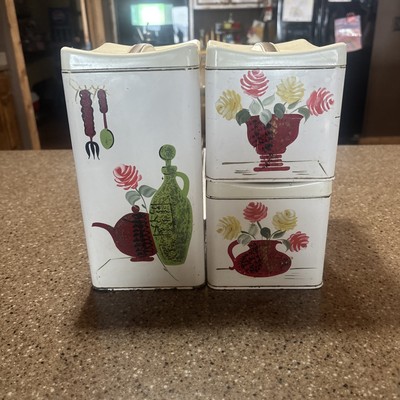 Vintage Mid Century Modern Ransburg Canisters Set Of 3