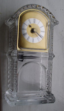 Vintage Quartz Glass Pendulum Mantle  Clock