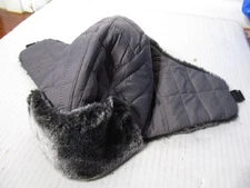 Falls Creek Quilted Trapper Hat Faux Fur Lining, Gray, One Size