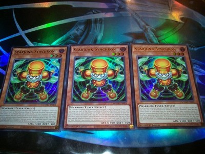 3x Starjunk Synchron 1st Edition Ultra Rare MAMO-EN008 Yu-Gi-Oh!