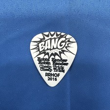 Robin Zander Cheap Trick Guitar Pick Zoom RRHOF 2106 Hall Of Fame White Robin Zander Cheap Trick Guitar Pick Zoom RRHOF 2106 Hall Of Fame White