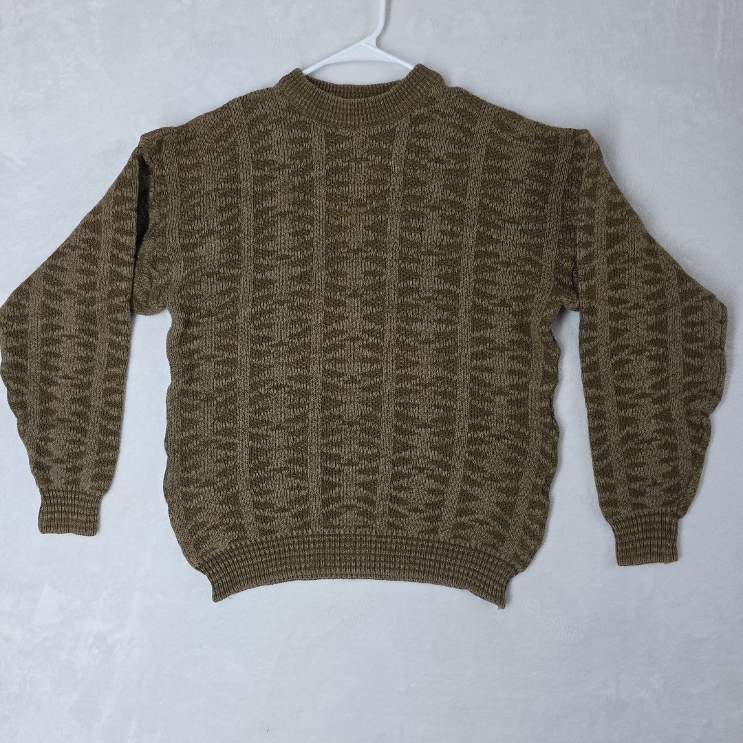 VTG Basic Elements Sweater Mens Large Linen Cotto… - image 1