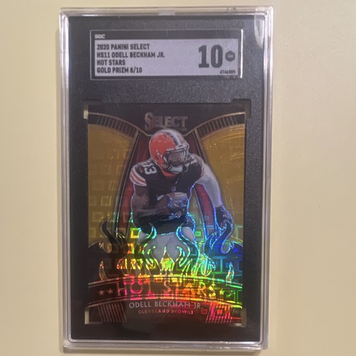 2020 Panini Select Hot Stars Odell Beckham Jr. Gold Prizm HS11 /10 SGC 10