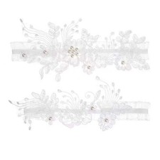 Women Lace Garter, Lace Flower Garter Set for Women Bride Wedding Prom Party ...