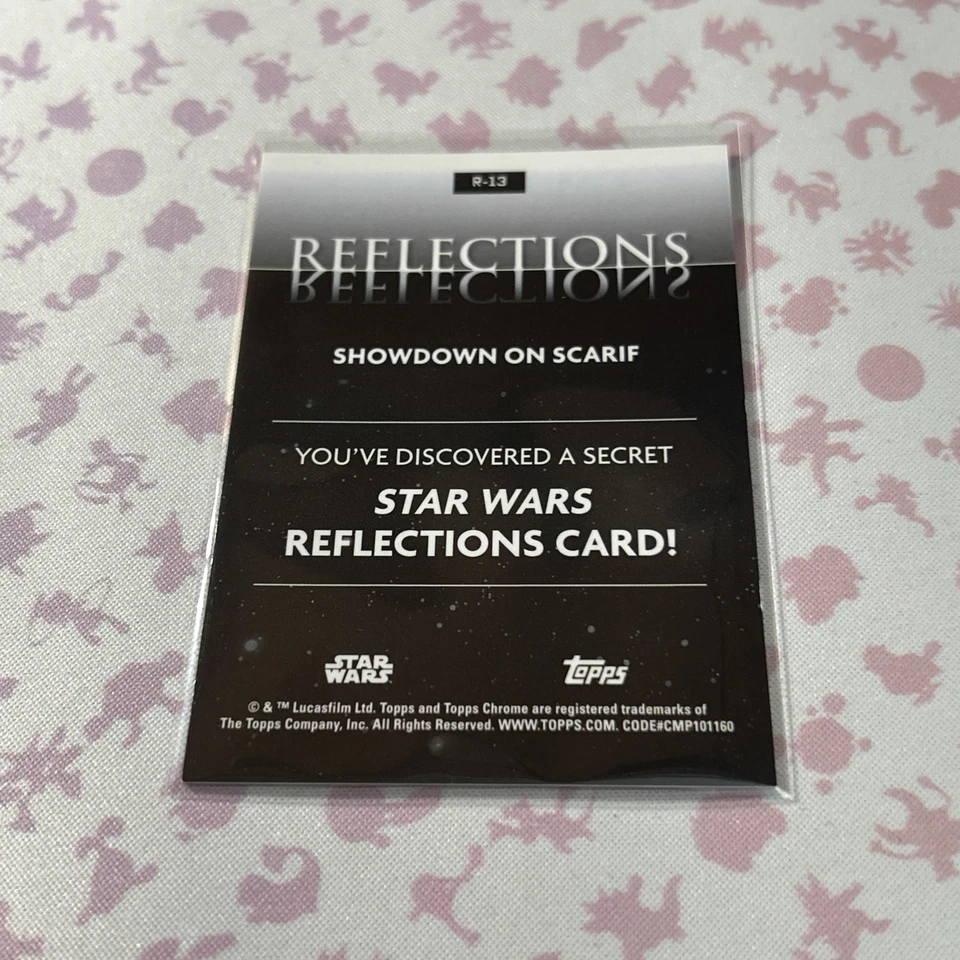 2025 Topps Chrome Star Wars Showdown On Scarif Reflections Insert Card SSP #R-13 - Image 4 of 4