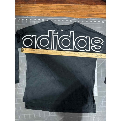 Adidas lg logo print black /white size 10/12 - Picture 5 of 6