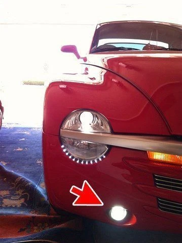 Белые светодиодные противотуманные фары Halo ходовые огни для Chevrolet SSR 2003 2004 2005 2006 годов выпуска - Изображение 2 из 4