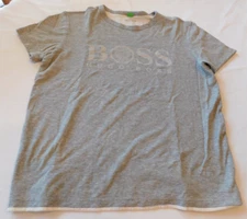 Men's Hugo Boss Size See Measurements short sleeve shirt Reversible Grey White