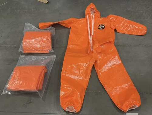 3-PK Kappler Zytron Z500 Coverall w/ Hood & Elastic Wrists & Ankles LG/XL Z5H428 - product listing photo