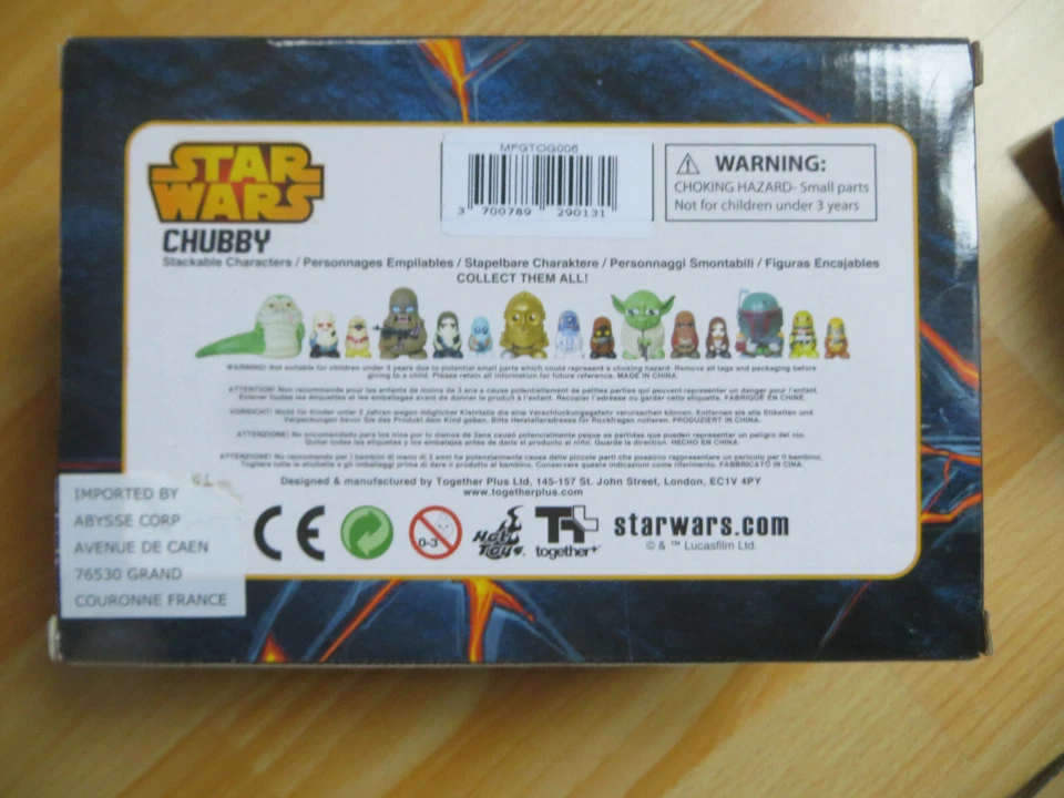 3 figurines chubby star wars CHEWBACCA SOLO GREEDO ,en boite - Photo 2/2