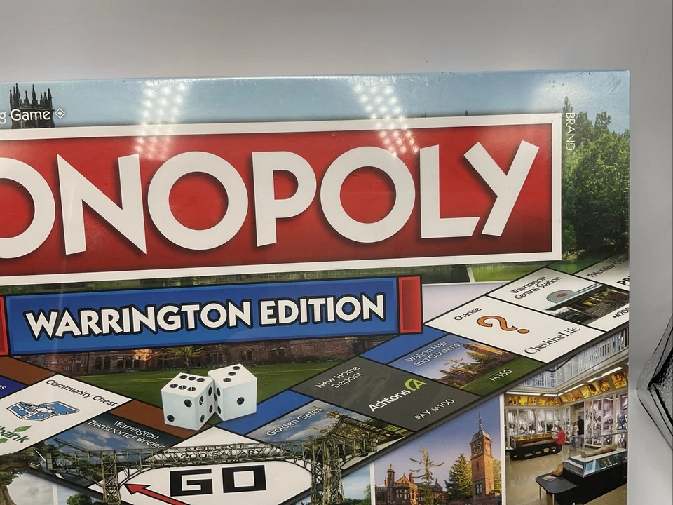 Monopoly Warrington Edition Regional Board Game Family Present Gift - Image 3 of 4