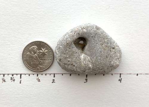 Natural Holey Playa Bruja Piedra Adder Hada Deseo Amuleto Magia Mística #X EE. UU. - Imagen 9 de 13