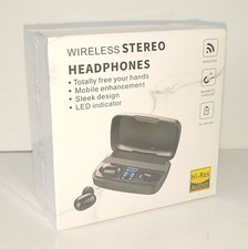 Bluetooth Wireless 5.3 Stereo Headphones Black New in Box