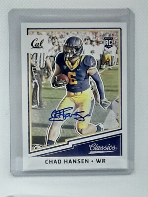 Chad Hansen 2017 Classics Football - RC AUTO (083/199) - California