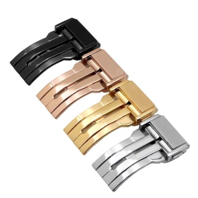 22mm Deployment Buckle/Clasp For Hublot Watch in PVD Black Big Bang Fusion Unico