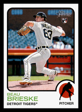 2022 Topps Heritage Beau Brieske High Number RC Rookie #610 NM-MINT