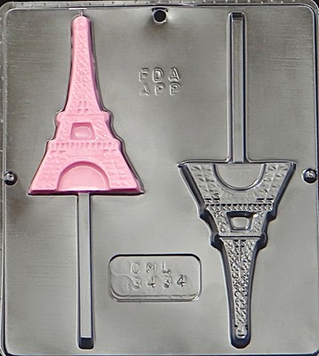 New Eiffel Tower Paris Lollipop  Chocolate Candy Mold 3434 NEW
