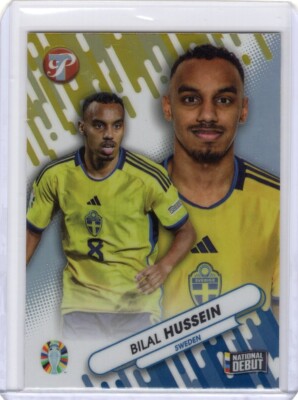 2023-24 Topps Pristine National Debut Bilal Hussein Rookie RC Sweden | eBay