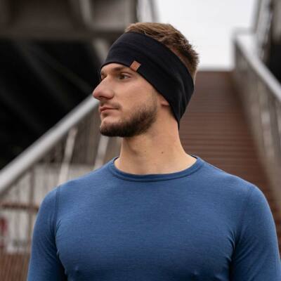 Wide Moisture Absorbing Workout Headbands For Men Non Slip Quick-Dry Stretchy Sweatband Comfortable Elastic Men's Sports Hairband Football