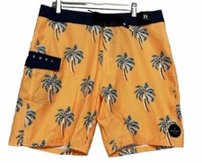 Rip Curl Mirage Palm Daze Stretch Board Shorts Orange Men  s NWT Size 31