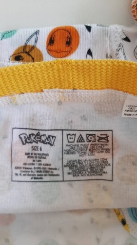 Lot of 3 Boys Boxer size 6 Cartoon Design Cotton Batman Pokemon New underwear - Picture 5 of 6