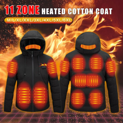 Herren Damen USB Beheizbare Heizjacke Mantel Beheizte Winter Warm
