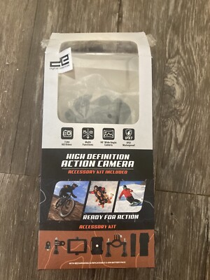 Digital Essentials High Definition Action Camera with Accessory Kit Included