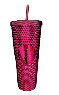 2022 Starbucks Pink Berry Bling Studded Tumbler Cup 24 oz Venti Holiday |  eBay