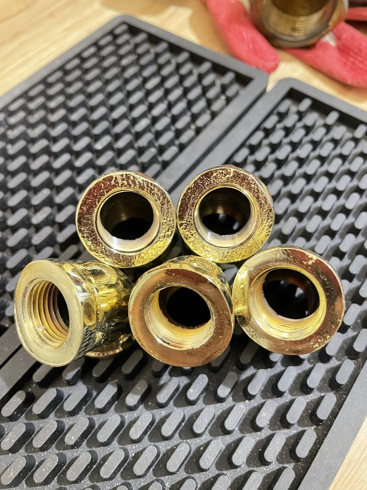 3/8 Inch 45 Degree (1/8) BRASS GOLD FINISH Female Pipe Thread - Image 3 of 4