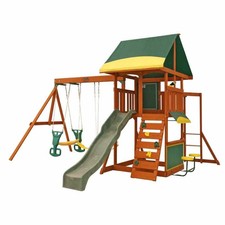 big backyard sandy cove wooden swing set