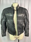 Mens Large MOTOGP Leather & Cordura Motorcycle Jacket & Protection Inserts !