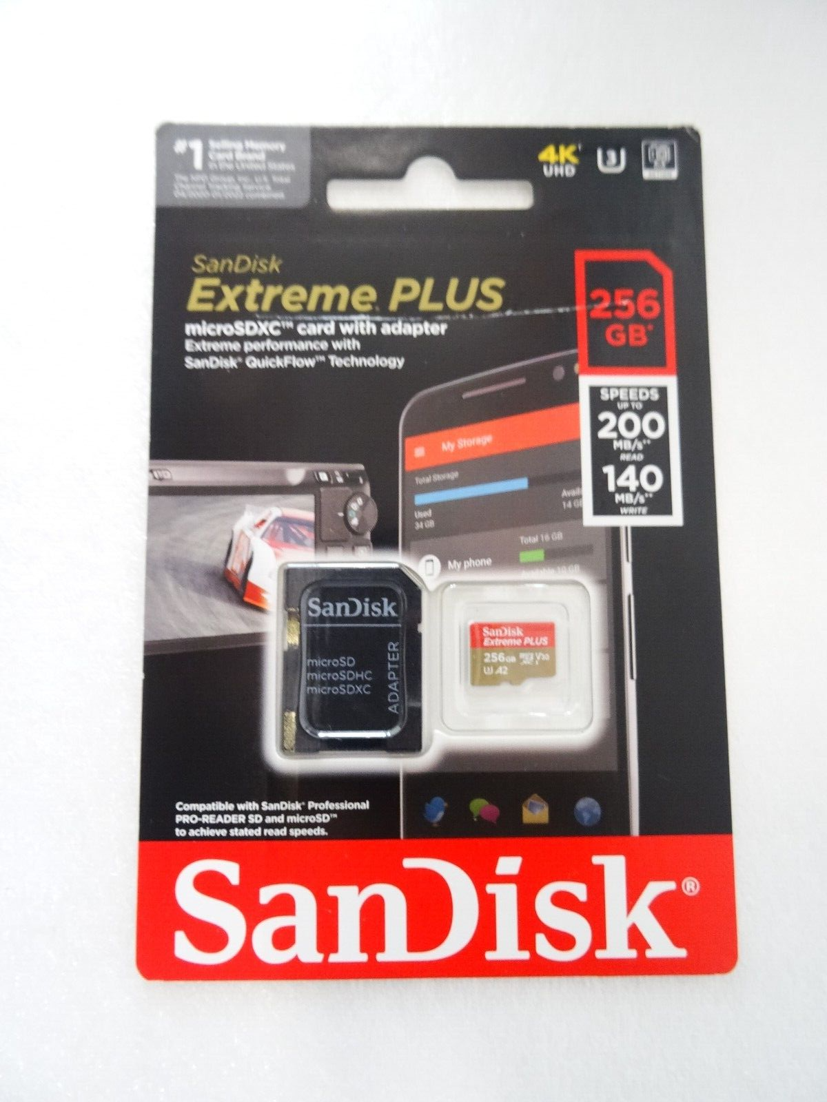 Carte microSD SanDisk Extreme 256Go + Adaptateur SD - Flying Eye