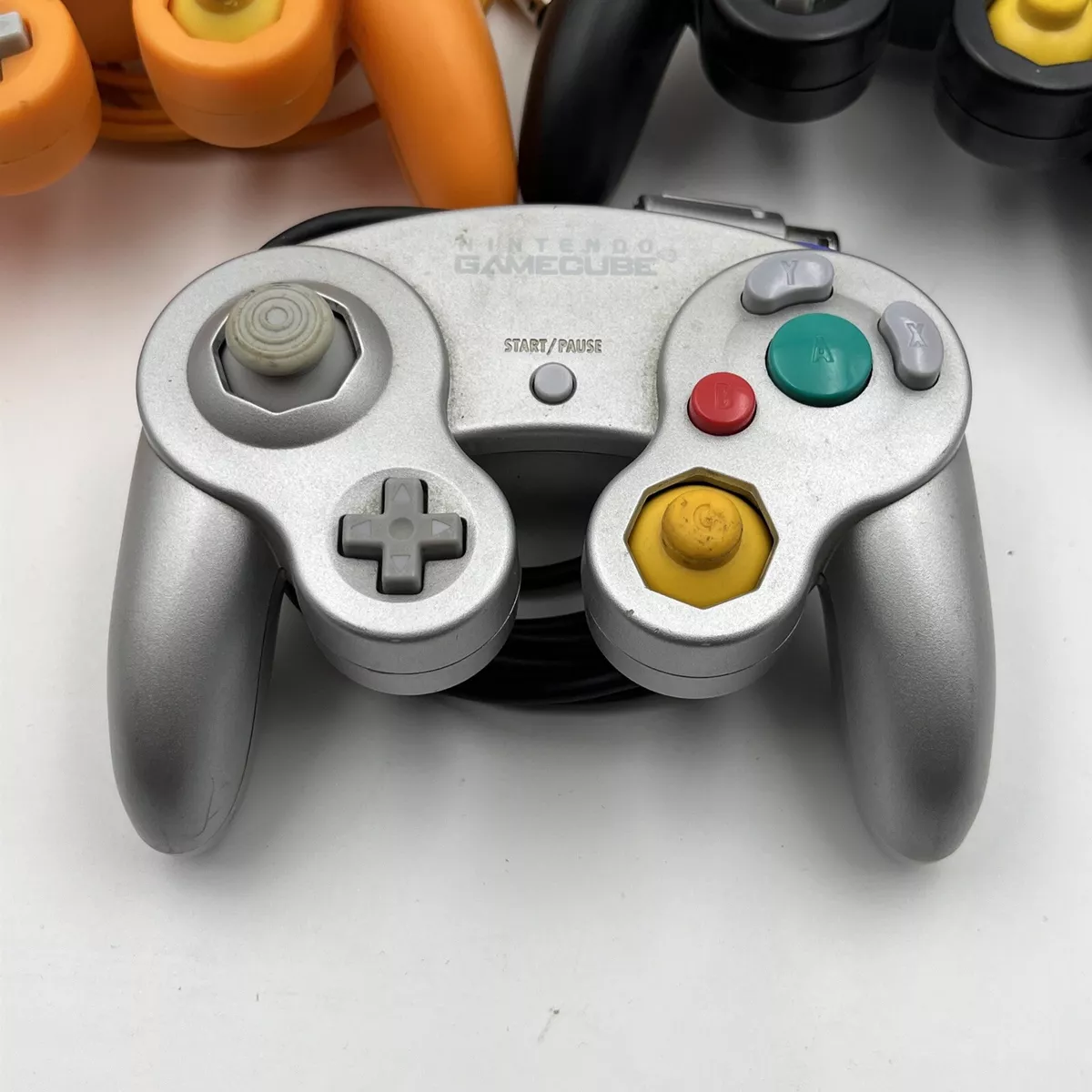 Nintendo Gamecube Silver Controller DOL 003 Generic Orange Black Aftermarket