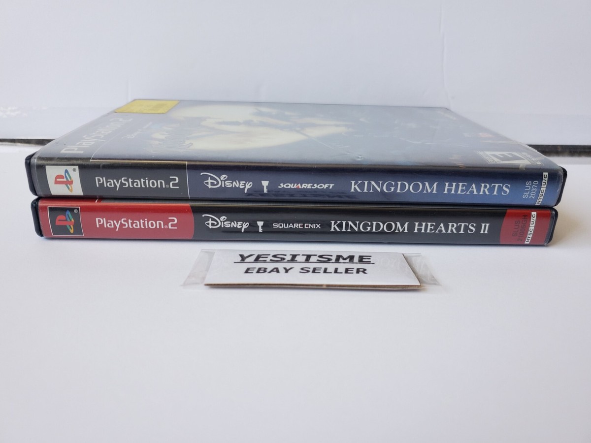 Playstation 2 Kingdom Hearts I & II PS2 LOT Complete W