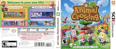 Animal Crossing New Leaf 3DS Cover Art Case Cover Only