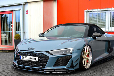 Spoilerschwert Frontspoiler Splitter mit Wings aus ABS passend für Audi R8 4S