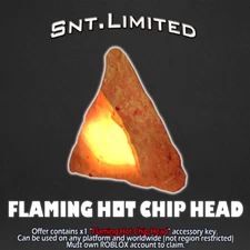 ROBLOX - Flaming Hot Chip Head (ALL Platforms)